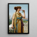 Die duftende Rose - John William Godward — gerahmtes Bild an der Wand