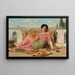 L ruhiges Haustier - John William Godward — gerahmtes Bild an der Wand