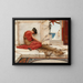 La Dispute - John William Godward — gerahmtes Bild an der Wand