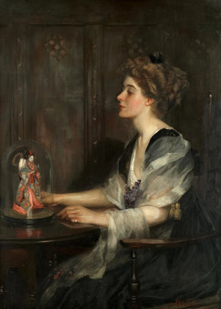 John William Schofield - Portrait of Christiana Lily Macdonald.webp