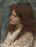 Kopf eines Mädchens - John William Waterhouse — Ansicht des Kunstwerks