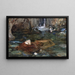 Studie für Nymphen, die den Kopf des Orpheus finden - John William Waterhouse — gerahmtes Bild an der Wand