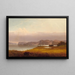 Herbst am Fluss Hudson - John Williamson — gerahmtes Bild an der Wand