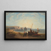 Entladung des Fischfangs in der Bucht von Freshwater - John Wilson Carmichael — gerahmtes Bild an der Wand