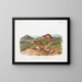 Lemming fauve Taille naturelle Lemming à trois cornes Taille naturelle - John Woodhouse Audubon — gerahmtes Bild an der Wand