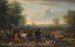 Eine Jagdszene, möglicherweise darstellend Charles Spencer, 3. Duke von Marlborough (1706-1758), und seine Frau Elizabeth, Countess of Marlborough - John Wootton — Ansicht des Kunstwerks