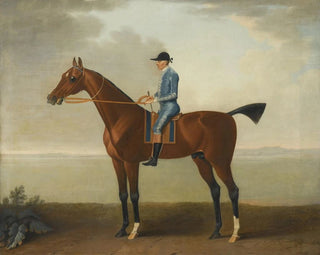 John Wootton - Lady OBriens horse with jockey up.webp
