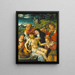 Lamentation du Christ - Joos van Cleve — gerahmtes Bild an der Wand