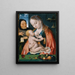 La Sainte Famille - Joos van Cleve — gerahmtes Bild an der Wand
