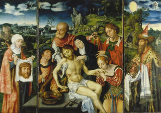 Joos Van Cleve - Tripytych with the Lamentation.webp