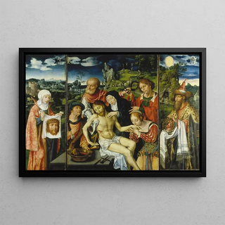 Joos Van Cleve - Tripytych with the Lamentation.webp