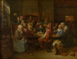 Szene in der Taverne - Joos van Craesbeeck — Ansicht des Kunstwerks