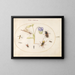 Pflanze 63 Eine Libelle, ein gepunkteter Langhornkäfer, ein Nécrophore und andere Insekten mit einer blauen und weißen Columbine - Joris Hoefnagel — gerahmtes Bild an der Wand