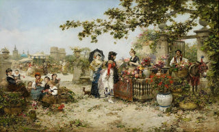 Jos Benlliure y Gil - The Flower Market.webp