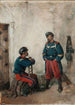 Zwei Soldaten - José Benlliure y Gil — Ansicht des Kunstwerks