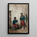 Zwei Soldaten - José Benlliure y Gil — gerahmtes Bild an der Wand