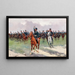 La cavalerie approche - José Cusachs — gerahmtes Bild an der Wand