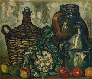 Bodegón-Gemälde der Blumenkohl - José Gutiérrez Solana — Ansicht des Kunstwerks