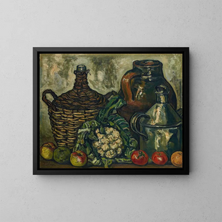 Bodegón-Gemälde der Blumenkohl - José Gutiérrez Solana — gerahmtes Bild an der Wand