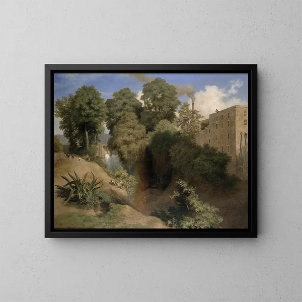 Der Hirte von San Angel - José María Velasco — gerahmtes Bild an der Wand
