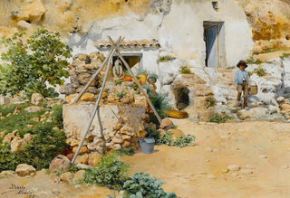 Jos Pinelo Llull - A young boy at the well.webp