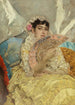 Portrait einer Frau mit Fächer - José Villegas Cordero — Ansicht des Kunstwerks
