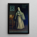 Portrait der Schwester María Clara Josefa - José del Castillo — gerahmtes Bild an der Wand
