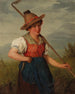 Portrait einer jungen Mädchen in traditioneller Tracht - Josef Böche — Ansicht des Kunstwerks