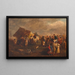 Der Pferdedieb - Josef Berres von Perez — gerahmtes Bild an der Wand