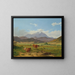 Landschaft mit Schneeberg - Josef Feid — gerahmtes Bild an der Wand