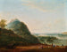 Weinernte-Gemälde bei Wien mit Blick auf Klosterneuburg, den Leopoldsberg, den Bisamberg und Korneuburg - Josef Heideloff — Ansicht des Kunstwerks