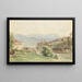 Blick auf Gmunden - Josef Höger — gerahmtes Bild an der Wand