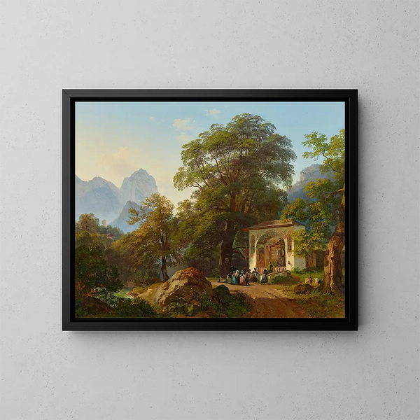Chapelle forestière - Josef Höger — gerahmtes Bild an der Wand
