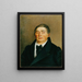 Portrait eines Gentlemans - Josef Hölzl — gerahmtes Bild an der Wand