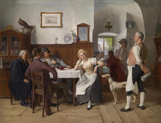 Im Restaurant - Josef Kinzel — Ansicht des Kunstwerks