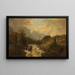 Landschaftsbild - Josef Kriehuber — gerahmtes Bild an der Wand