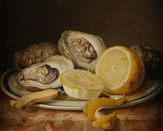 Josef Lauer - Stillleben mit Austern und Zitrone.webp