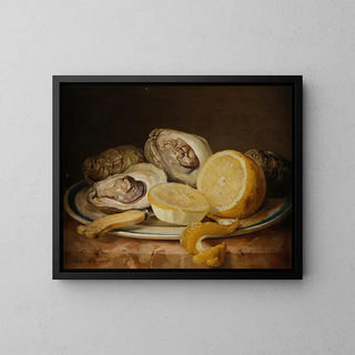 Josef Lauer - Stillleben mit Austern und Zitrone.webp