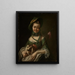 Portrait von Friedericke Sophie Hennig - Josef Melling — gerahmtes Bild an der Wand