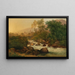 Les Cascades de Piedemonte - Josef Rebell — gerahmtes Bild an der Wand