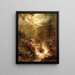 Sturm im Hochgebirge - Josef Thoma — gerahmtes Bild an der Wand