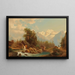 Moulin am Bergbach - Josef Thoma — gerahmtes Bild an der Wand