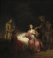 Josephs Angeklagte durch Potiphars Frau - Nachbildung von Rembrandt van Rijn — Ansicht des Kunstwerks