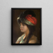 Yamila im Turban - Joseph Marius Jean Avy — gerahmtes Bild an der Wand