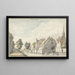 Das Dorf Molenaarsgraaf in der Alblasserwaard - Joseph Adolf Schmetterling — gerahmtes Bild an der Wand