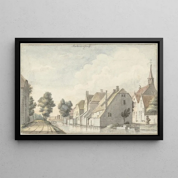 Joseph Adolf Schmetterling - Het dorp Molenaarsgraaf in de Alblasserwaard.webp