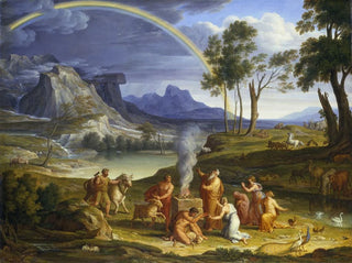 Joseph Anton Koch - Landscape with Noah Offering a Sacrifice of Gratitude.webp