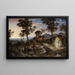 Landschaft mit dem Propheten Bileam und seinem Esel - Joseph Anton Koch — gerahmtes Bild an der Wand