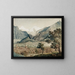 Le Monch et la Jungfrau vus d'Unterseen - Joseph Anton Koch — gerahmtes Bild an der Wand