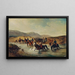 Cavalerie française dans le bassin des chevaux - Joseph Anton Strassgschwandtner — gerahmtes Bild an der Wand